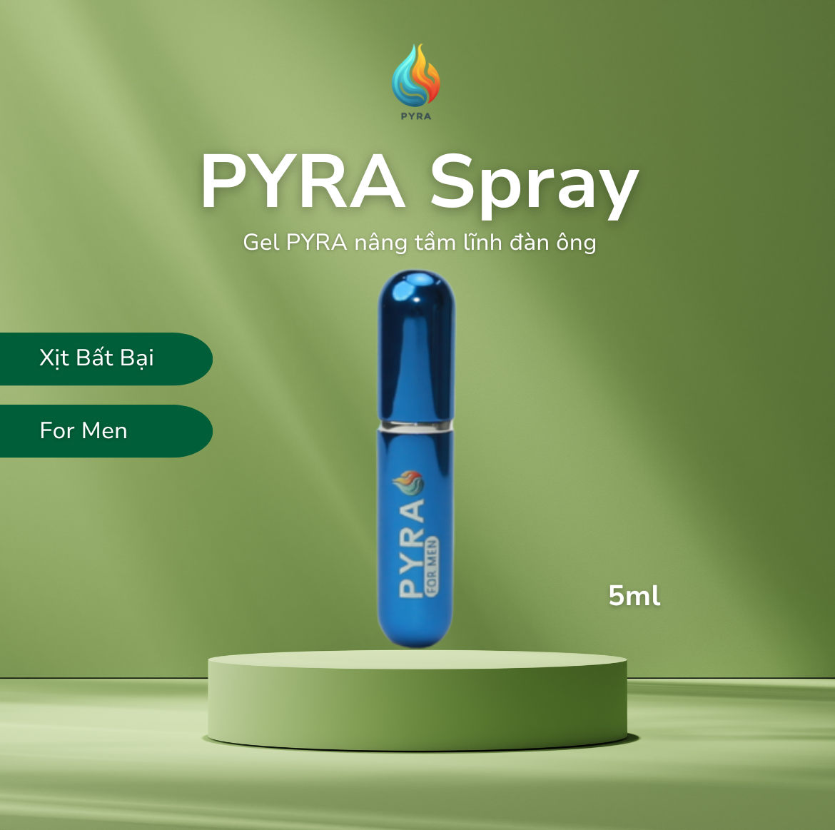 Xịt PYRA BẤT BẠI – Xịt PYRA đẳng cấp phái mạnh dung tích 5ml