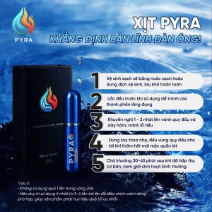 Bước 1: Vệ sinh sạch sẽ bằng nước sạch hoặc ddvs, lau khô hoàn toàn Bước 2: Lắc đều trước khi sử dụng để tránh các thành phần lắng đọng Bước 3: Khuyến nghị 1 - 2 nhát lên vành quy đầu và dây hãm, tránh lỗ tiểu Bước 4: Dùng tay thoa nhẹ, đều vùng quy đầu cho tới khi thấm hết mới mặc quần lót Bước 5: Chờ khoảng 30-45 phút sau khi đã hấp thụ cơ bản, nam giới sinh hoạt bình thường. LƯU Ý: - Không sử dụng quá 1 lần trong vòng 24h. - Nên duy trì sử dụng ít nhất từ 3–4 lần trở lên để điều chỉnh cách dùng phù hợp, giúp sản phẩm phát huy hiệu quả tối ưu nhất