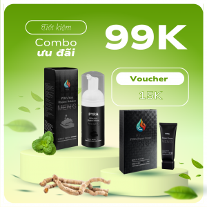 Combo sạch mạnh: Bọt vệ sinh nam PYRA + Gel PYRA Repair Cream