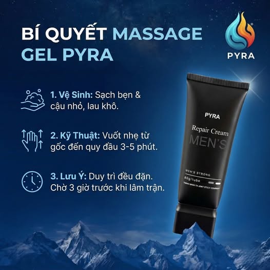Bí quyết massage Gel PYRA
